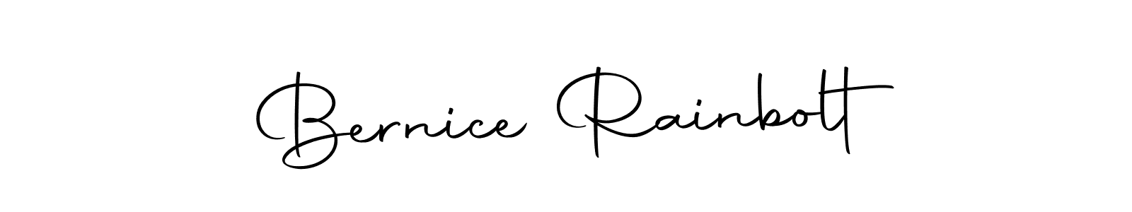 You can use this online signature creator to create a handwritten signature for the name Bernice Rainbolt. This is the best online autograph maker. Bernice Rainbolt signature style 10 images and pictures png