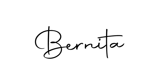 Make a beautiful signature design for name Bernita. With this signature (Autography-DOLnW) style, you can create a handwritten signature for free. Bernita signature style 10 images and pictures png