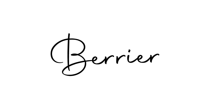How to make Berrier signature? Autography-DOLnW is a professional autograph style. Create handwritten signature for Berrier name. Berrier signature style 10 images and pictures png