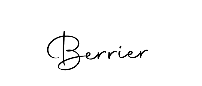 Use a signature maker to create a handwritten signature online. With this signature software, you can design (Autography-DOLnW) your own signature for name Berrier. Berrier signature style 10 images and pictures png