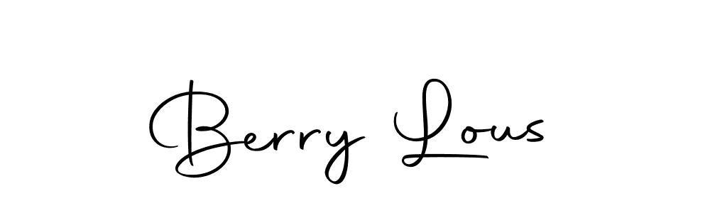 Make a beautiful signature design for name Berry Lous. With this signature (Autography-DOLnW) style, you can create a handwritten signature for free. Berry Lous signature style 10 images and pictures png