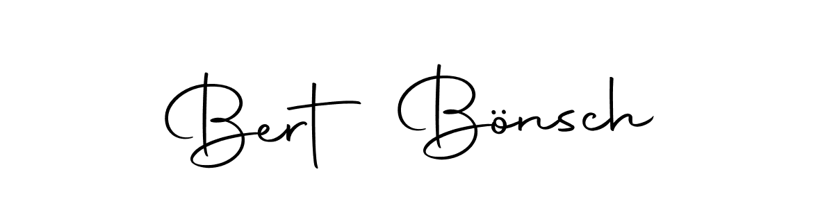 Create a beautiful signature design for name Bert Bönsch. With this signature (Autography-DOLnW) fonts, you can make a handwritten signature for free. Bert Bönsch signature style 10 images and pictures png