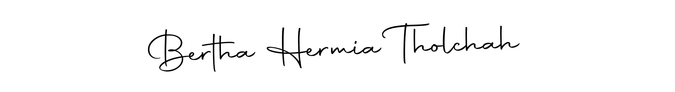 Similarly Autography-DOLnW is the best handwritten signature design. Signature creator online .You can use it as an online autograph creator for name Bertha Hermia Tholchah. Bertha Hermia Tholchah signature style 10 images and pictures png