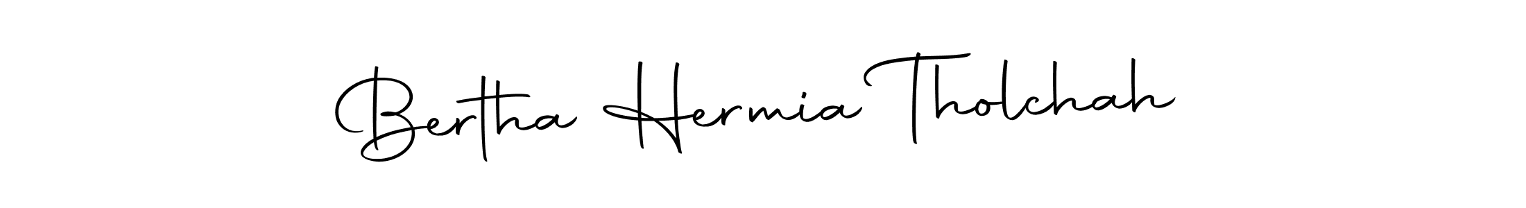 You should practise on your own different ways (Autography-DOLnW) to write your name (Bertha Hermia Tholchah) in signature. don't let someone else do it for you. Bertha Hermia Tholchah signature style 10 images and pictures png