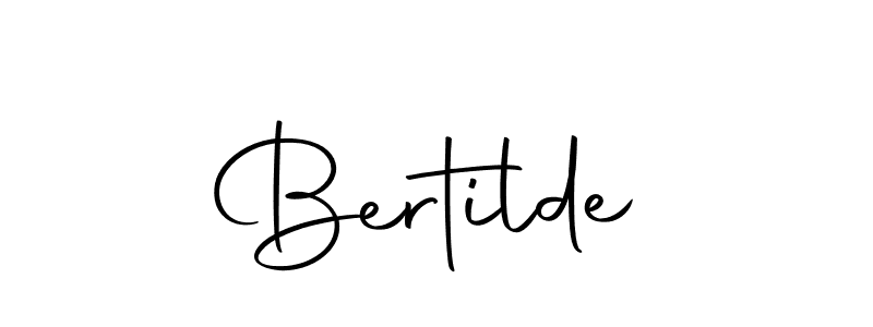 Make a beautiful signature design for name Bertilde. With this signature (Autography-DOLnW) style, you can create a handwritten signature for free. Bertilde signature style 10 images and pictures png