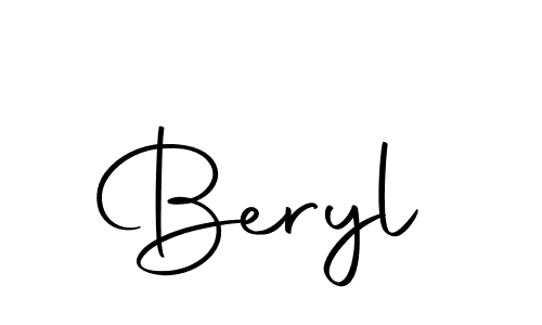 Create a beautiful signature design for name Beryl. With this signature (Autography-DOLnW) fonts, you can make a handwritten signature for free. Beryl signature style 10 images and pictures png