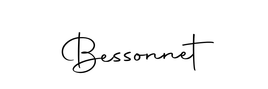 Design your own signature with our free online signature maker. With this signature software, you can create a handwritten (Autography-DOLnW) signature for name Bessonnet. Bessonnet signature style 10 images and pictures png