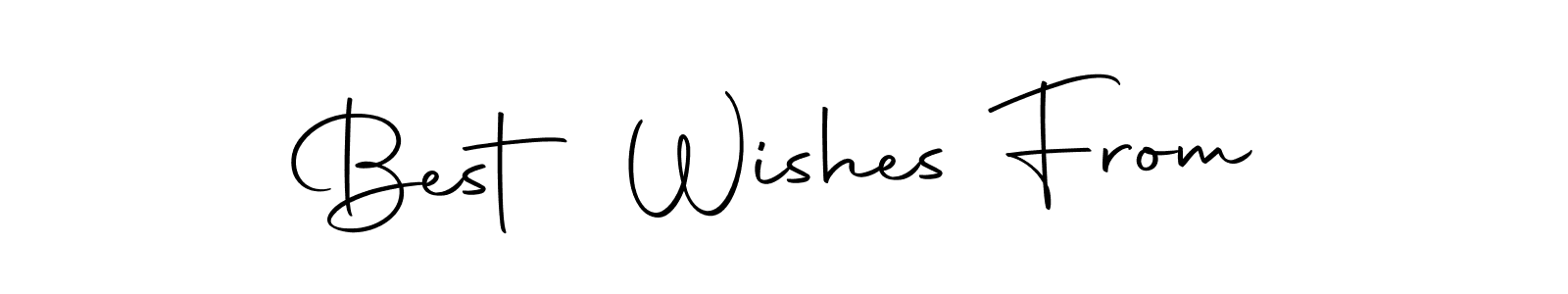 How to make Best Wishes From name signature. Use Autography-DOLnW style for creating short signs online. This is the latest handwritten sign. Best Wishes From signature style 10 images and pictures png
