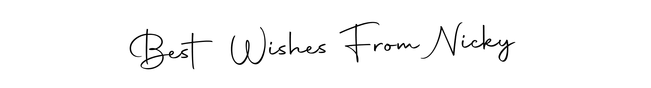 Once you've used our free online signature maker to create your best signature Autography-DOLnW style, it's time to enjoy all of the benefits that Best Wishes From Nicky name signing documents. Best Wishes From Nicky signature style 10 images and pictures png