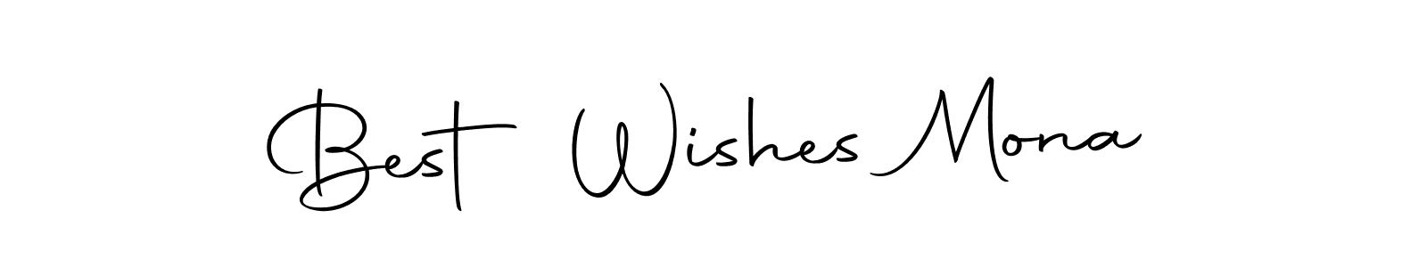 Design your own signature with our free online signature maker. With this signature software, you can create a handwritten (Autography-DOLnW) signature for name Best Wishes Mona. Best Wishes Mona signature style 10 images and pictures png