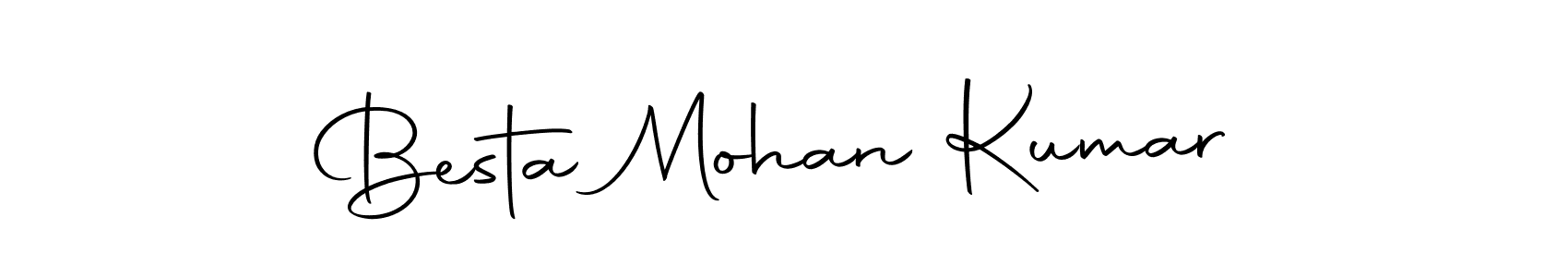 Create a beautiful signature design for name Besta Mohan Kumar. With this signature (Autography-DOLnW) fonts, you can make a handwritten signature for free. Besta Mohan Kumar signature style 10 images and pictures png