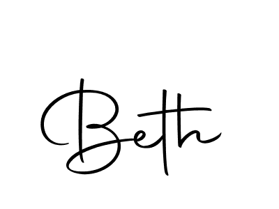 Use a signature maker to create a handwritten signature online. With this signature software, you can design (Autography-DOLnW) your own signature for name Beth. Beth signature style 10 images and pictures png