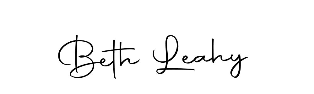 Design your own signature with our free online signature maker. With this signature software, you can create a handwritten (Autography-DOLnW) signature for name Beth Leahy. Beth Leahy signature style 10 images and pictures png