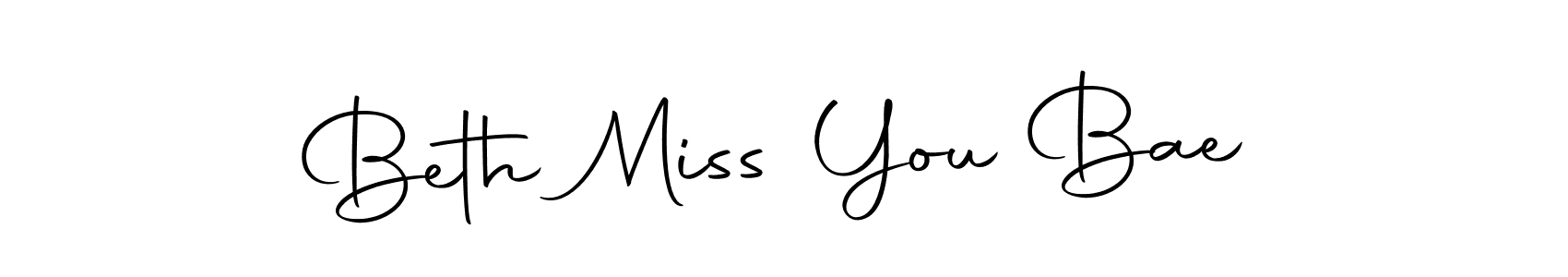 Also we have Beth Miss You Bae name is the best signature style. Create professional handwritten signature collection using Autography-DOLnW autograph style. Beth Miss You Bae signature style 10 images and pictures png