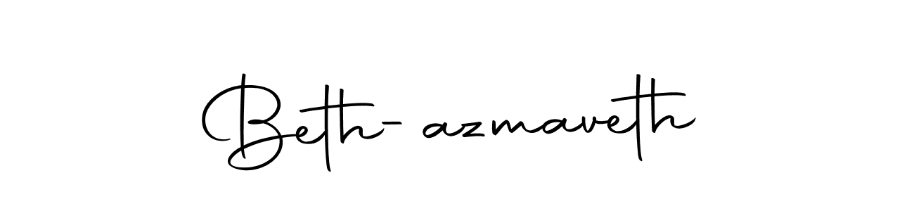 Create a beautiful signature design for name Beth-azmaveth. With this signature (Autography-DOLnW) fonts, you can make a handwritten signature for free. Beth-azmaveth signature style 10 images and pictures png
