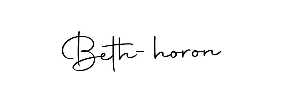 Make a beautiful signature design for name Beth-horon. With this signature (Autography-DOLnW) style, you can create a handwritten signature for free. Beth-horon signature style 10 images and pictures png