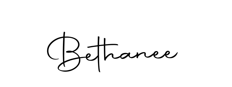 Make a beautiful signature design for name Bethanee. With this signature (Autography-DOLnW) style, you can create a handwritten signature for free. Bethanee signature style 10 images and pictures png