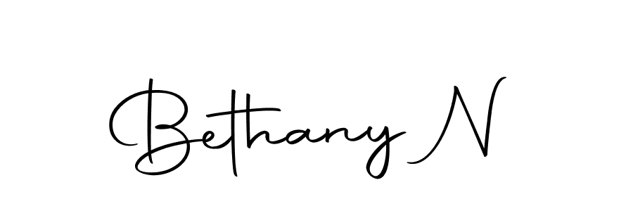 Make a beautiful signature design for name Bethany N. With this signature (Autography-DOLnW) style, you can create a handwritten signature for free. Bethany N signature style 10 images and pictures png