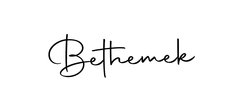 Design your own signature with our free online signature maker. With this signature software, you can create a handwritten (Autography-DOLnW) signature for name Bethemek. Bethemek signature style 10 images and pictures png