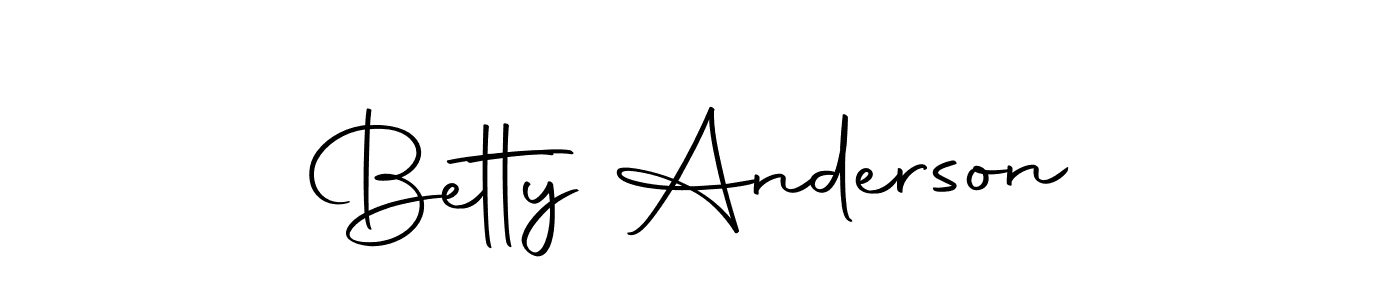 Use a signature maker to create a handwritten signature online. With this signature software, you can design (Autography-DOLnW) your own signature for name Betty Anderson. Betty Anderson signature style 10 images and pictures png