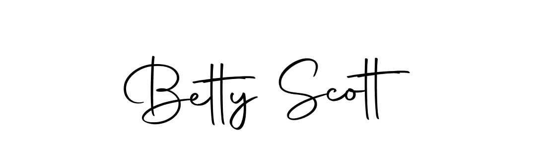 Design your own signature with our free online signature maker. With this signature software, you can create a handwritten (Autography-DOLnW) signature for name Betty Scott. Betty Scott signature style 10 images and pictures png