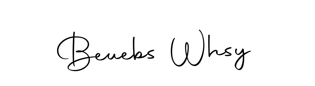 Make a beautiful signature design for name Beuebs Whsy. With this signature (Autography-DOLnW) style, you can create a handwritten signature for free. Beuebs Whsy signature style 10 images and pictures png