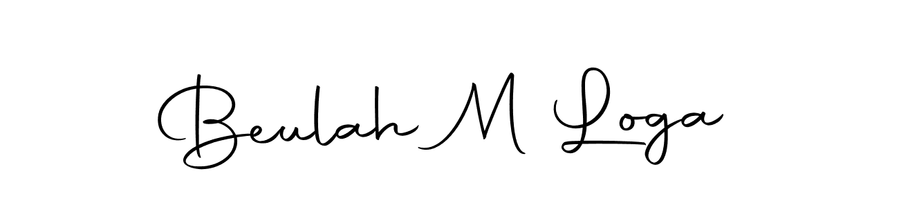 Beulah M Loga stylish signature style. Best Handwritten Sign (Autography-DOLnW) for my name. Handwritten Signature Collection Ideas for my name Beulah M Loga. Beulah M Loga signature style 10 images and pictures png