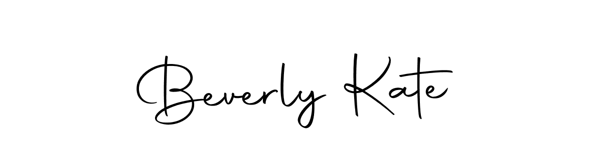 How to make Beverly Kate name signature. Use Autography-DOLnW style for creating short signs online. This is the latest handwritten sign. Beverly Kate signature style 10 images and pictures png