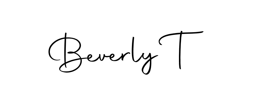 How to make Beverly T name signature. Use Autography-DOLnW style for creating short signs online. This is the latest handwritten sign. Beverly T signature style 10 images and pictures png
