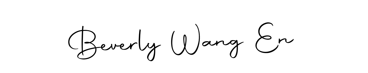 Design your own signature with our free online signature maker. With this signature software, you can create a handwritten (Autography-DOLnW) signature for name Beverly Wang En. Beverly Wang En signature style 10 images and pictures png