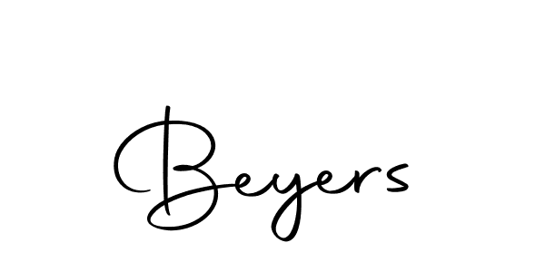 Make a beautiful signature design for name Beyers. With this signature (Autography-DOLnW) style, you can create a handwritten signature for free. Beyers signature style 10 images and pictures png