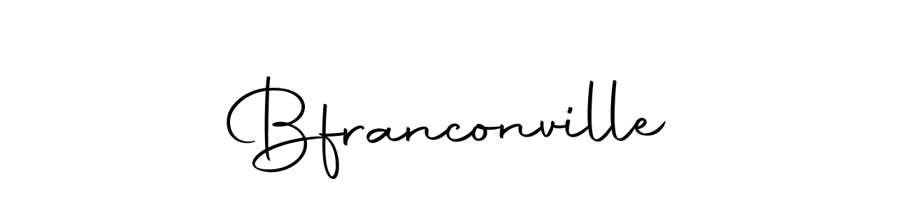 Make a beautiful signature design for name Bfranconville. With this signature (Autography-DOLnW) style, you can create a handwritten signature for free. Bfranconville signature style 10 images and pictures png