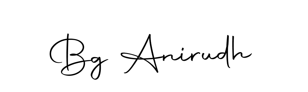 Also we have Bg Anirudh name is the best signature style. Create professional handwritten signature collection using Autography-DOLnW autograph style. Bg Anirudh signature style 10 images and pictures png