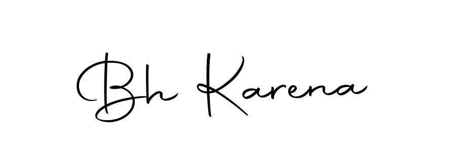 Design your own signature with our free online signature maker. With this signature software, you can create a handwritten (Autography-DOLnW) signature for name Bh Karena. Bh Karena signature style 10 images and pictures png