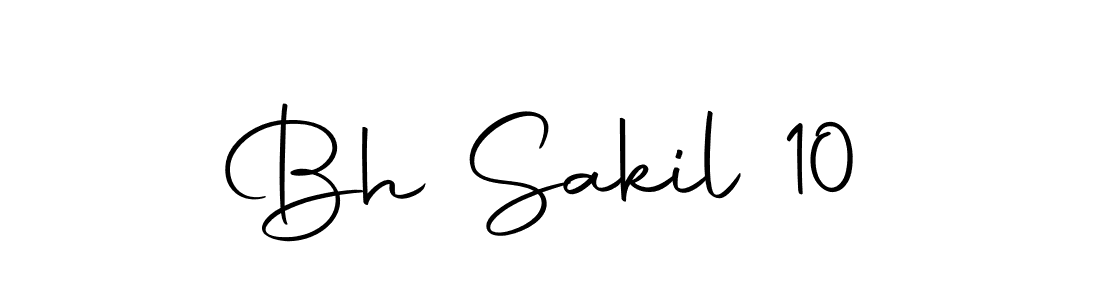 Use a signature maker to create a handwritten signature online. With this signature software, you can design (Autography-DOLnW) your own signature for name Bh Sakil 10. Bh Sakil 10 signature style 10 images and pictures png