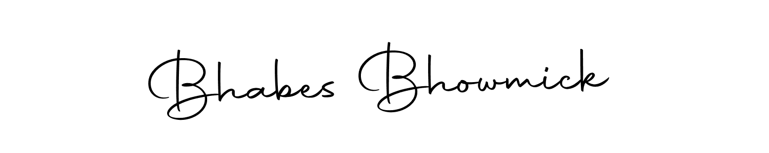 Make a beautiful signature design for name Bhabes Bhowmick. With this signature (Autography-DOLnW) style, you can create a handwritten signature for free. Bhabes Bhowmick signature style 10 images and pictures png