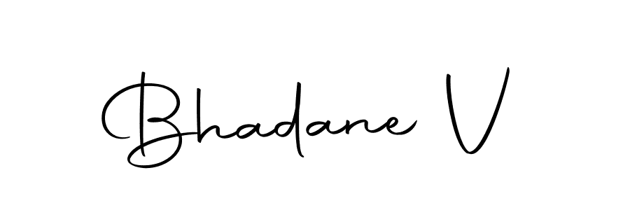 Design your own signature with our free online signature maker. With this signature software, you can create a handwritten (Autography-DOLnW) signature for name Bhadane V. Bhadane V signature style 10 images and pictures png