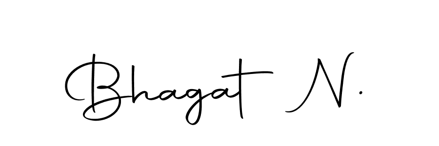 How to make Bhagat N. name signature. Use Autography-DOLnW style for creating short signs online. This is the latest handwritten sign. Bhagat N. signature style 10 images and pictures png