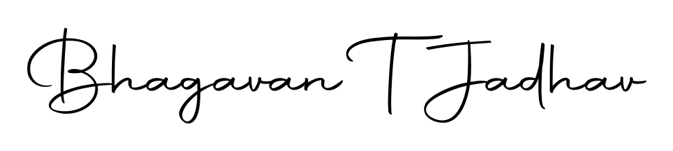 Express your personality with a custom Bhagavan T Jadhav signature crafted with Autography-DOLnW typography. Free transparent PNG download available. Bhagavan T Jadhav signature style 10 images and pictures png