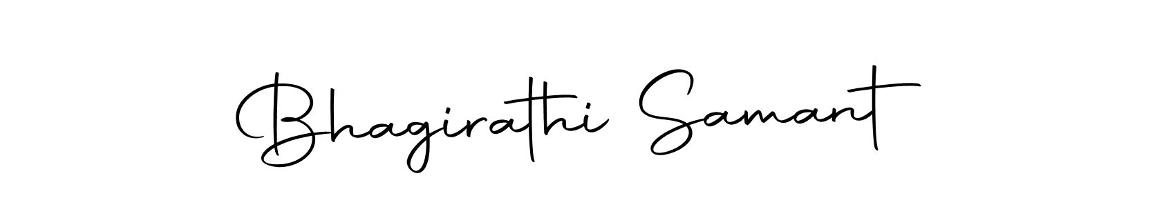 Create a beautiful signature design for name Bhagirathi Samant. With this signature (Autography-DOLnW) fonts, you can make a handwritten signature for free. Bhagirathi Samant signature style 10 images and pictures png