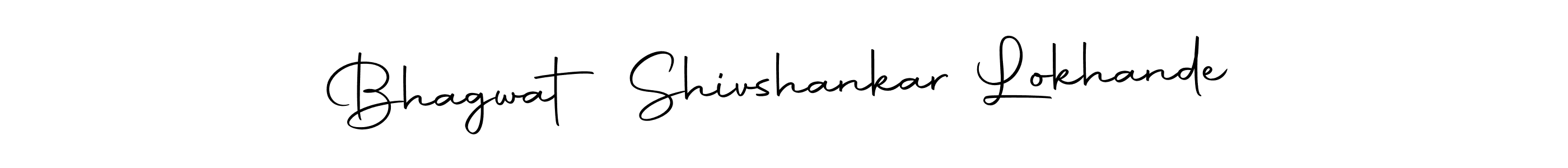 Create a beautiful signature design for name Bhagwat Shivshankar Lokhande. With this signature (Autography-DOLnW) fonts, you can make a handwritten signature for free. Bhagwat Shivshankar Lokhande signature style 10 images and pictures png