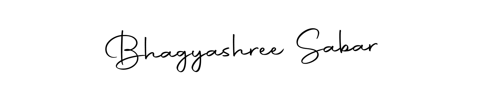 Create a beautiful signature design for name Bhagyashree Sabar. With this signature (Autography-DOLnW) fonts, you can make a handwritten signature for free. Bhagyashree Sabar signature style 10 images and pictures png