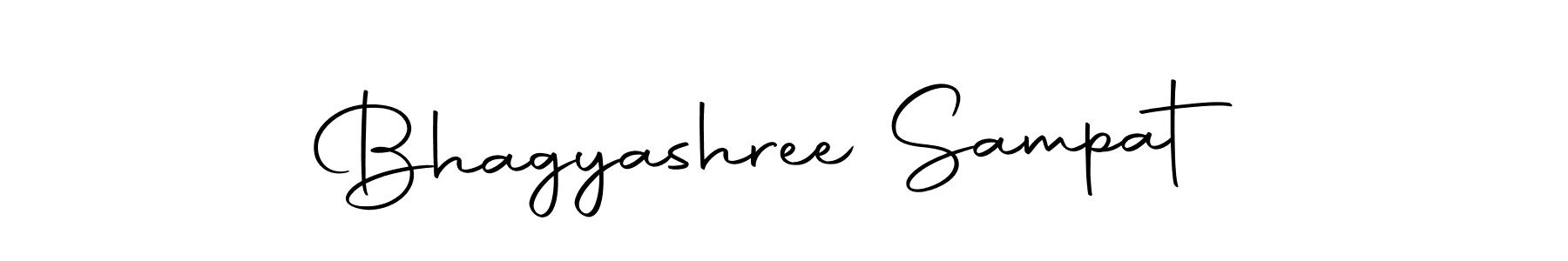 How to make Bhagyashree Sampat name signature. Use Autography-DOLnW style for creating short signs online. This is the latest handwritten sign. Bhagyashree Sampat signature style 10 images and pictures png