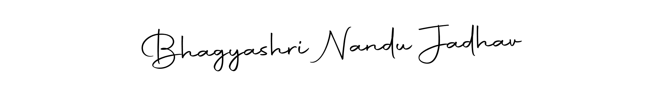The best way (Autography-DOLnW) to make a short signature is to pick only two or three words in your name. The name Bhagyashri Nandu Jadhav include a total of six letters. For converting this name. Bhagyashri Nandu Jadhav signature style 10 images and pictures png