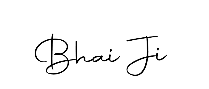 Design your own signature with our free online signature maker. With this signature software, you can create a handwritten (Autography-DOLnW) signature for name Bhai Ji. Bhai Ji signature style 10 images and pictures png