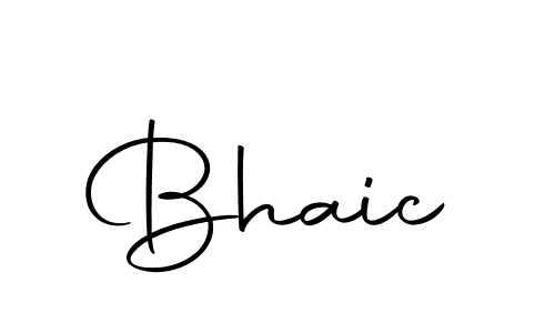 How to make Bhaic signature? Autography-DOLnW is a professional autograph style. Create handwritten signature for Bhaic name. Bhaic signature style 10 images and pictures png