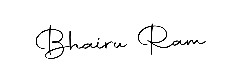 Create a beautiful signature design for name Bhairu Ram. With this signature (Autography-DOLnW) fonts, you can make a handwritten signature for free. Bhairu Ram signature style 10 images and pictures png