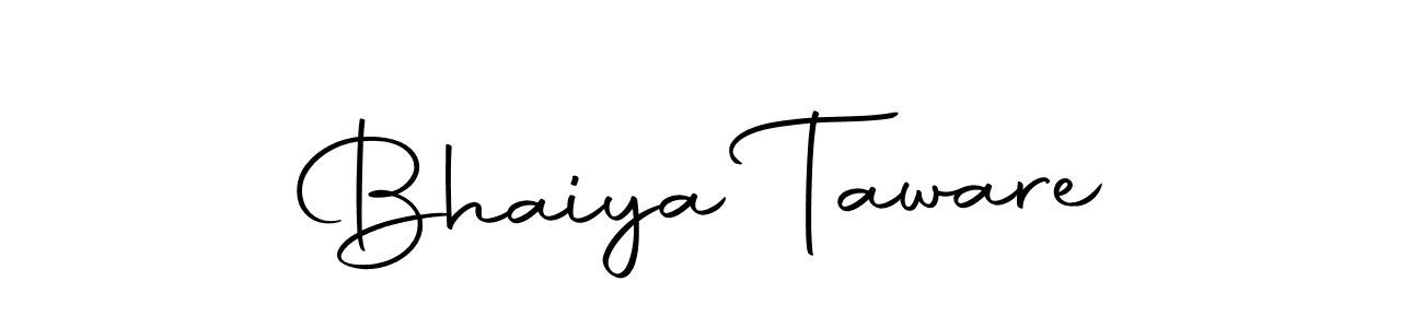 Design your own signature with our free online signature maker. With this signature software, you can create a handwritten (Autography-DOLnW) signature for name Bhaiya Taware. Bhaiya Taware signature style 10 images and pictures png