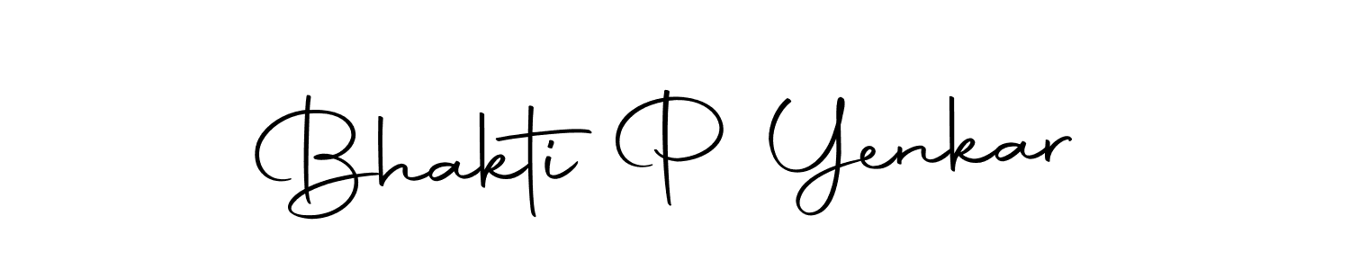 Bhakti P Yenkar stylish signature style. Best Handwritten Sign (Autography-DOLnW) for my name. Handwritten Signature Collection Ideas for my name Bhakti P Yenkar. Bhakti P Yenkar signature style 10 images and pictures png
