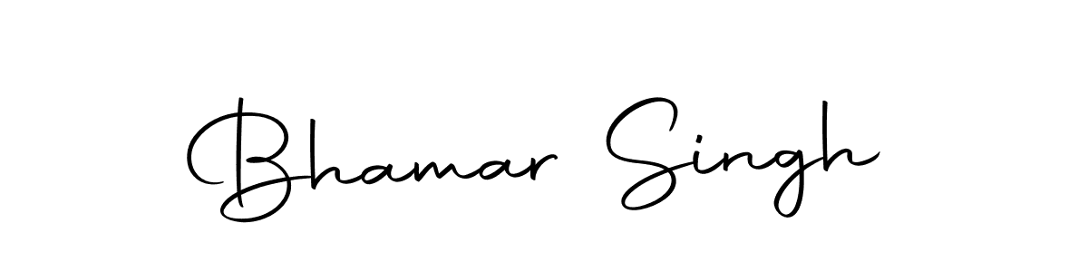 Create a beautiful signature design for name Bhamar Singh. With this signature (Autography-DOLnW) fonts, you can make a handwritten signature for free. Bhamar Singh signature style 10 images and pictures png